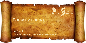 Marcu Zsanna névjegykártya
